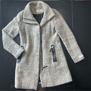 Calvin Klein Wool Women's Gray Coat Small
